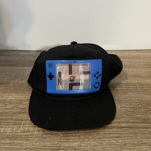 Place Gameboy Youth Kids Black Snapback Hat